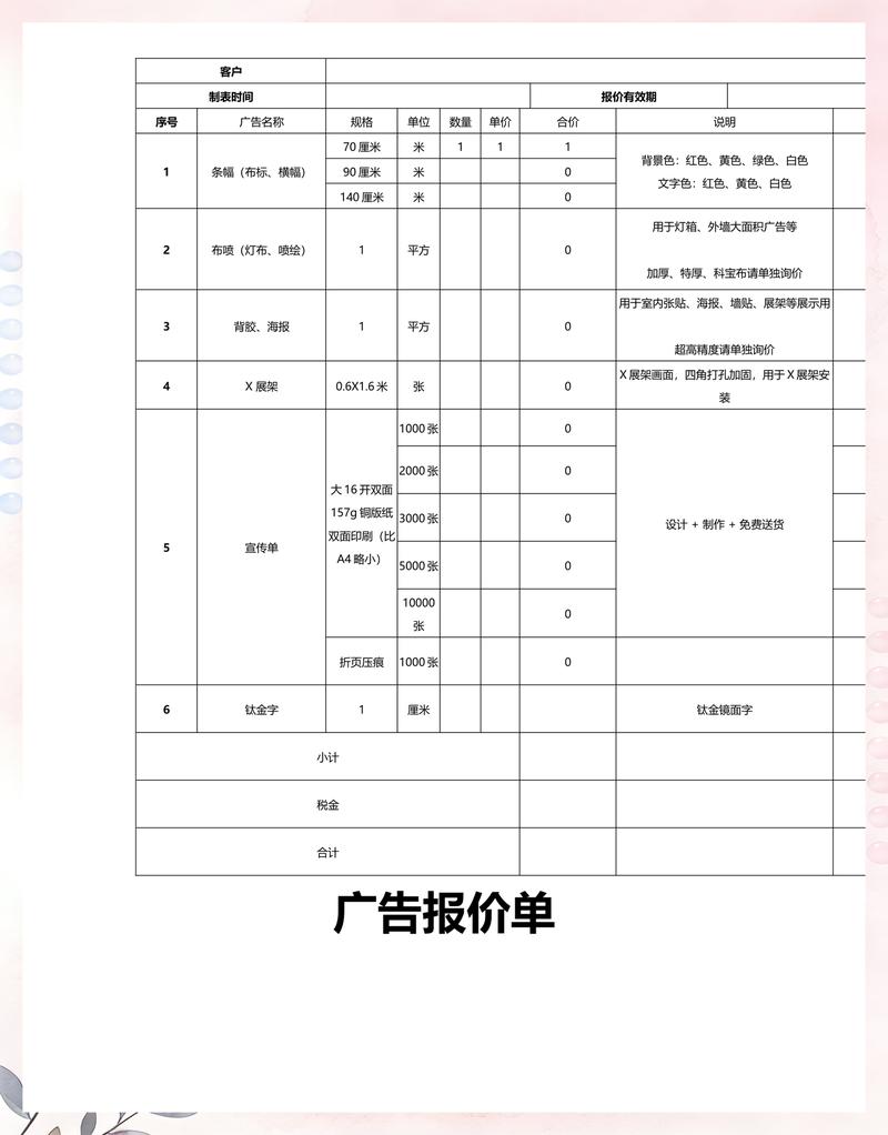 网站制作报价