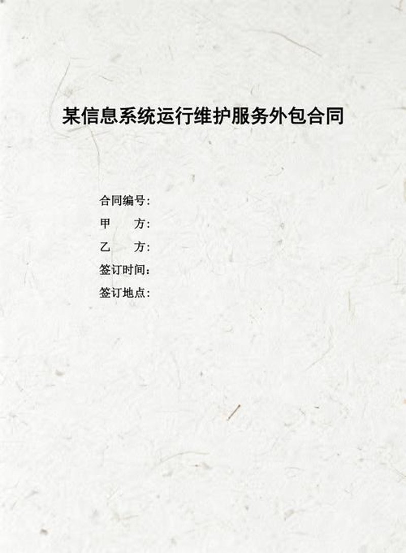 系统维护外包